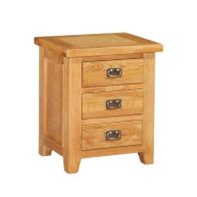 See more information about the Cotswold Oak 3 Drawer Bedside Table